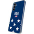 USA Flag Stars Galaxy A35 5G Clear Case